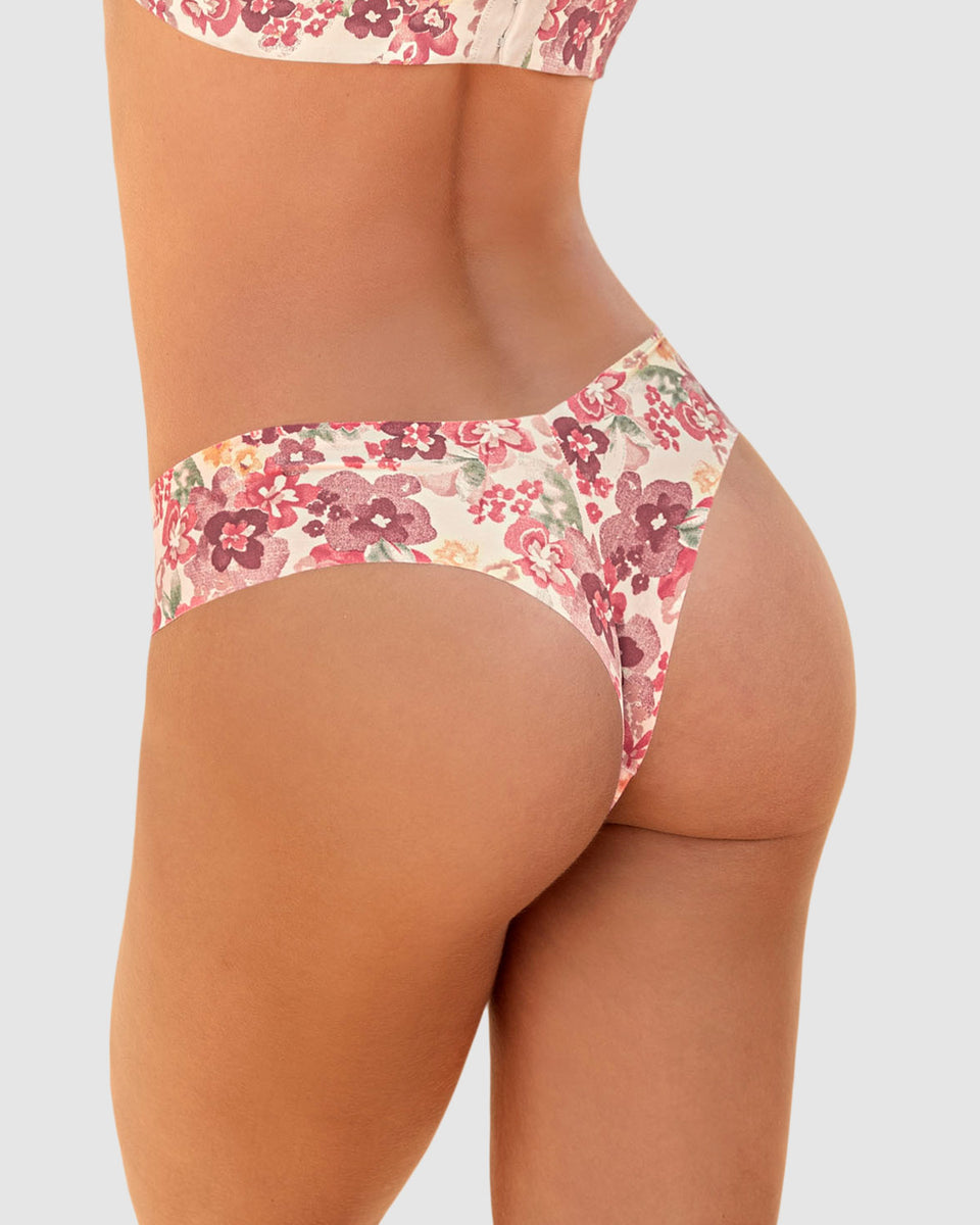 Panty brasilera invisible ultraplano sin elásticos y de pocas costuras