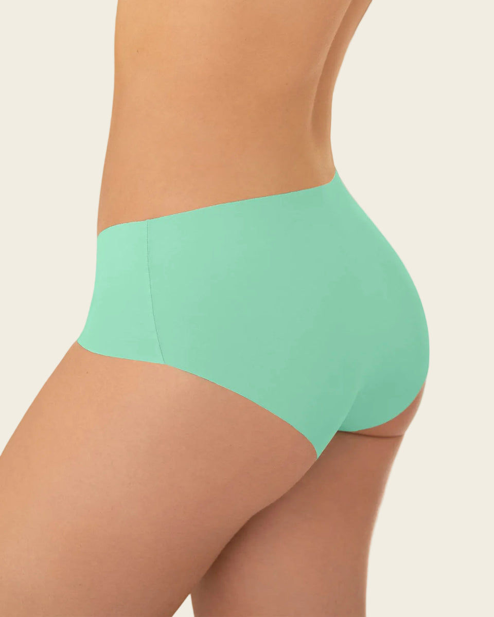 Panty hípster invisible ultraplano sin elásticos y de pocas costuras