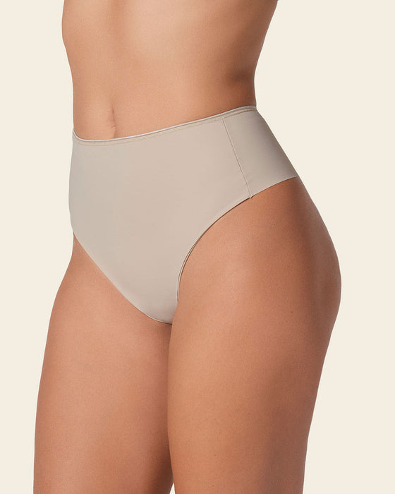 Panty faja brasilera de control fuerte tiro alto#color_802-cafe-claro