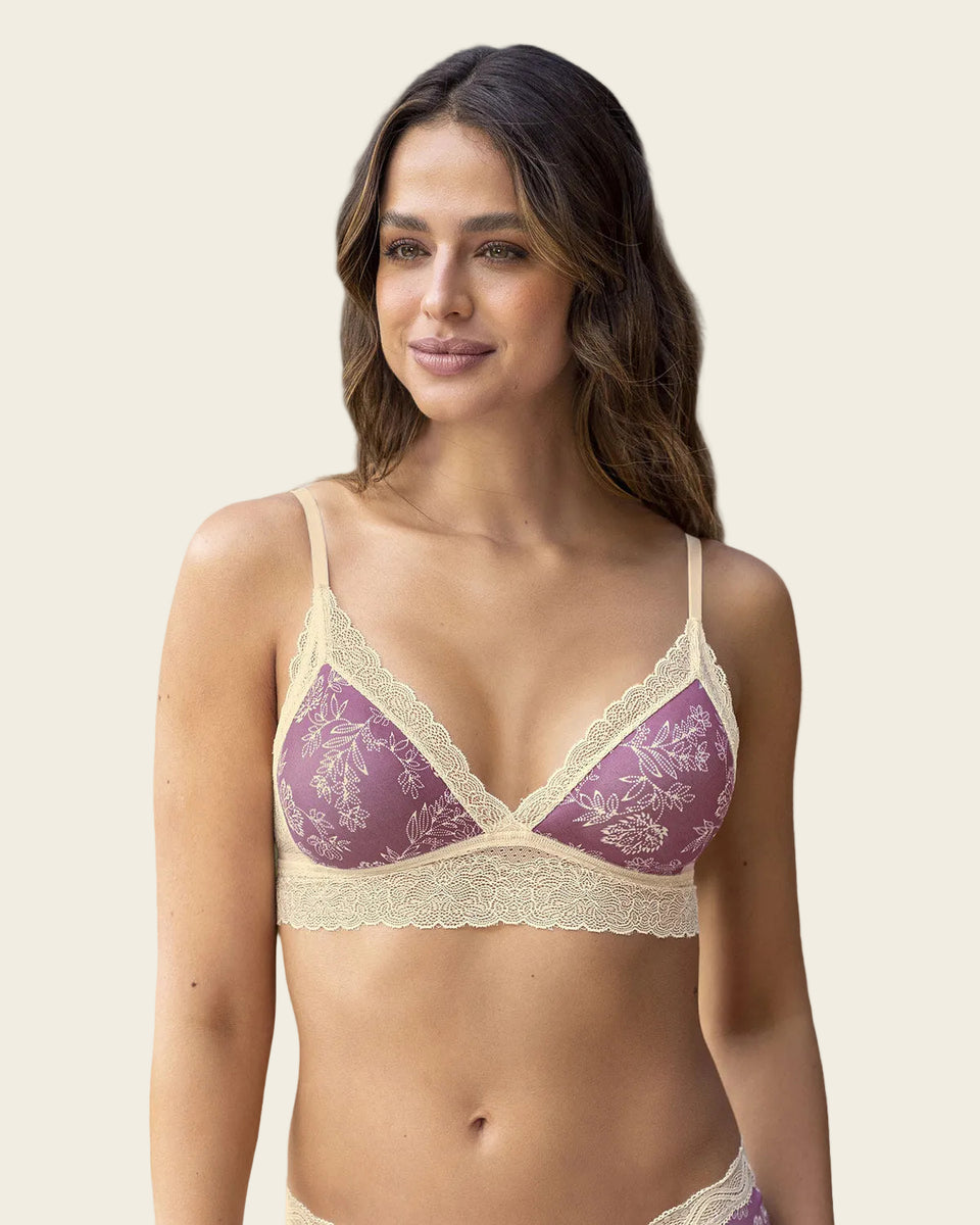 Bralette en encaje sexy y natural