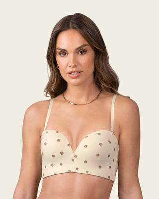 Brasier strapless Antigravedad Nueva Edición - Máximo soporte - No se cae#color_c01-estampado-puntos
