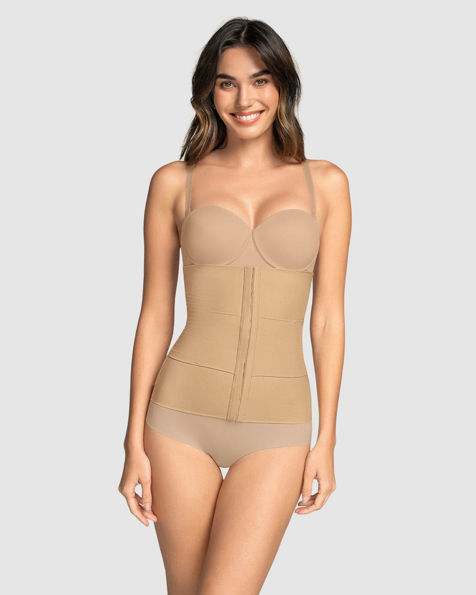 Faja cinturilla de control moderado con bandas anatómicas