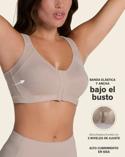Brasier facilitador de postura con control de volumen del busto Multi/Functional#color_802-habano