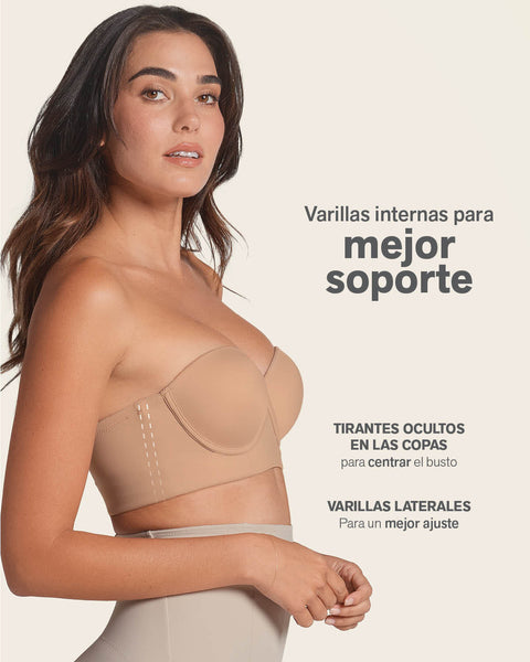 Strapless bustier 360° de perfección