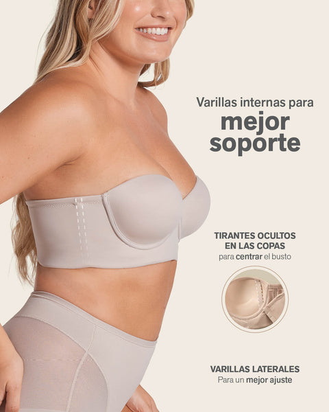 Strapless bustier 360° de perfección#color_b96-estampado-piton