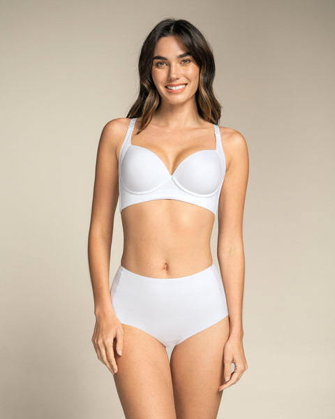 Brasier de realce suave y cubrimiento alto en sisa y espalda - cover bra#color_000-blanco