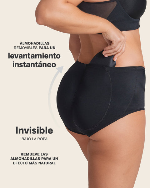 Panty clásico de realce con almohadillas removibles