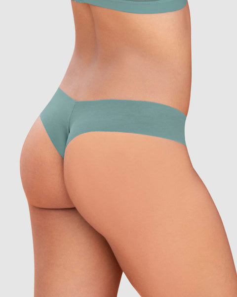 Panty brasilera invisible ultraplano sin elásticos y de pocas costuras#color_a77-verde-agua