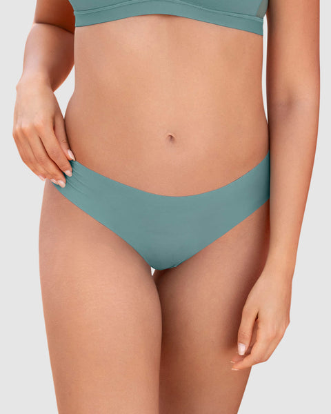 Panty brasilera invisible ultraplano sin elásticos y de pocas costuras#color_a77-verde-agua
