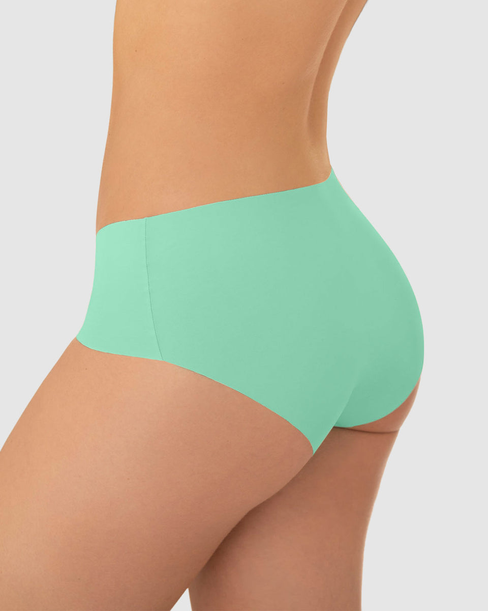 Panty hípster invisible ultraplano sin elásticos y de pocas costuras