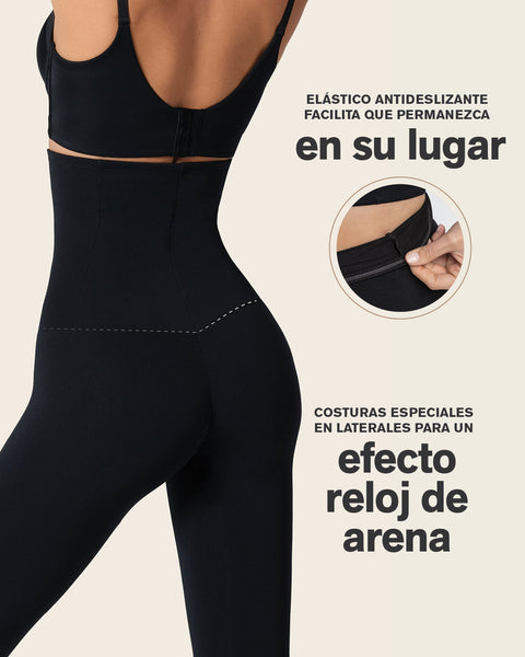 Legging de tiro alto de control en abdomen y piernas | Leonisa Panamá
