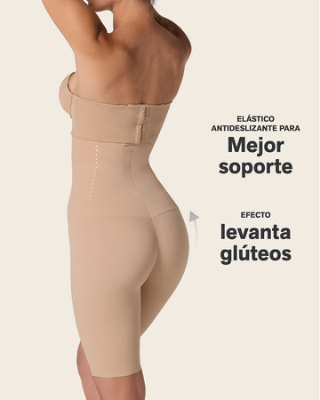 Panty faja de tiro alto con control en abdomen y cintura#color_801-cafe-claro