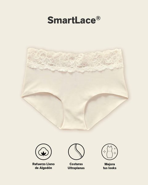 Panty hípster en tela ultraliviana con franja de encaje#color_b73-estampado-flores