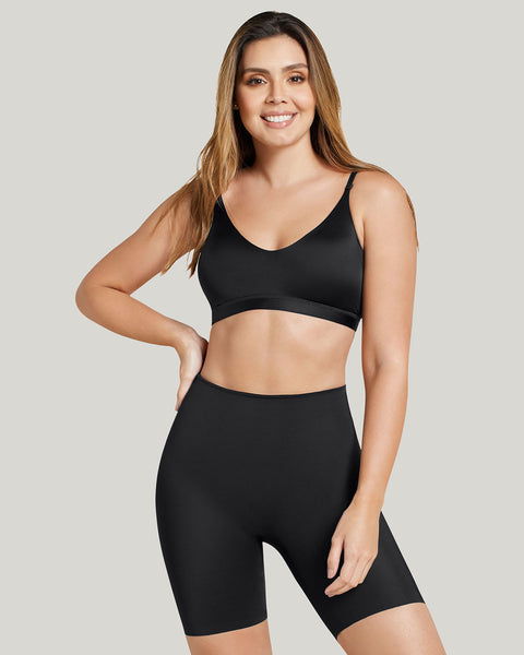 Panty short invisible de control de abdomen efecto levanta cola#color_700-negro