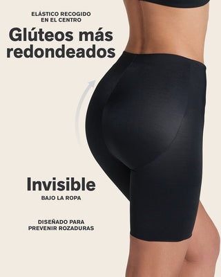 Panty short invisible de control de abdomen efecto levanta cola#color_700-negro