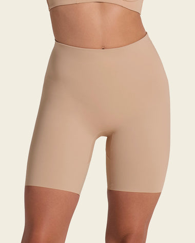 Panty short invisible de control de abdomen efecto levanta cola#color_801-cafe-claro