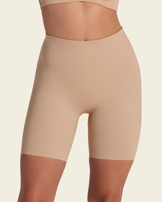 Panty short invisible de control de abdomen efecto levanta cola#color_801-cafe-claro