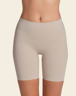 Panty short invisible de control de abdomen efecto levanta cola#color_802-cafe-claro