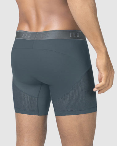 Bóxer medio de secado rápido con mallas transpirables en microfibra#color_735-azul-oscuro