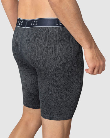 Bóxer largo en microfibra con diseño ergonómico#color_776-gris-estampado
