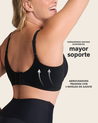 Brasier sin arco ultracómodo de alto soporte y cubrimiento Everyday Bra#color_700-negro