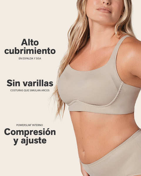 Brasier sin arco ultracómodo de alto soporte y cubrimiento Everyday Bra#color_299-rosa-claro