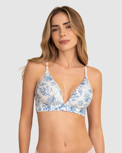 Brasier sin arco total comodidad Elemental Bra#color_b50-estampado-azul