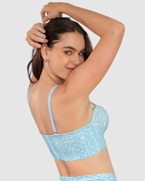 Brasier strapless Antigravedad Nueva Edición - Máximo soporte - No se cae#color_a55-estampado-azul