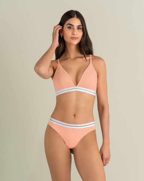 Brasier triangular en algodón liviano y cómodo#color_215-salmon