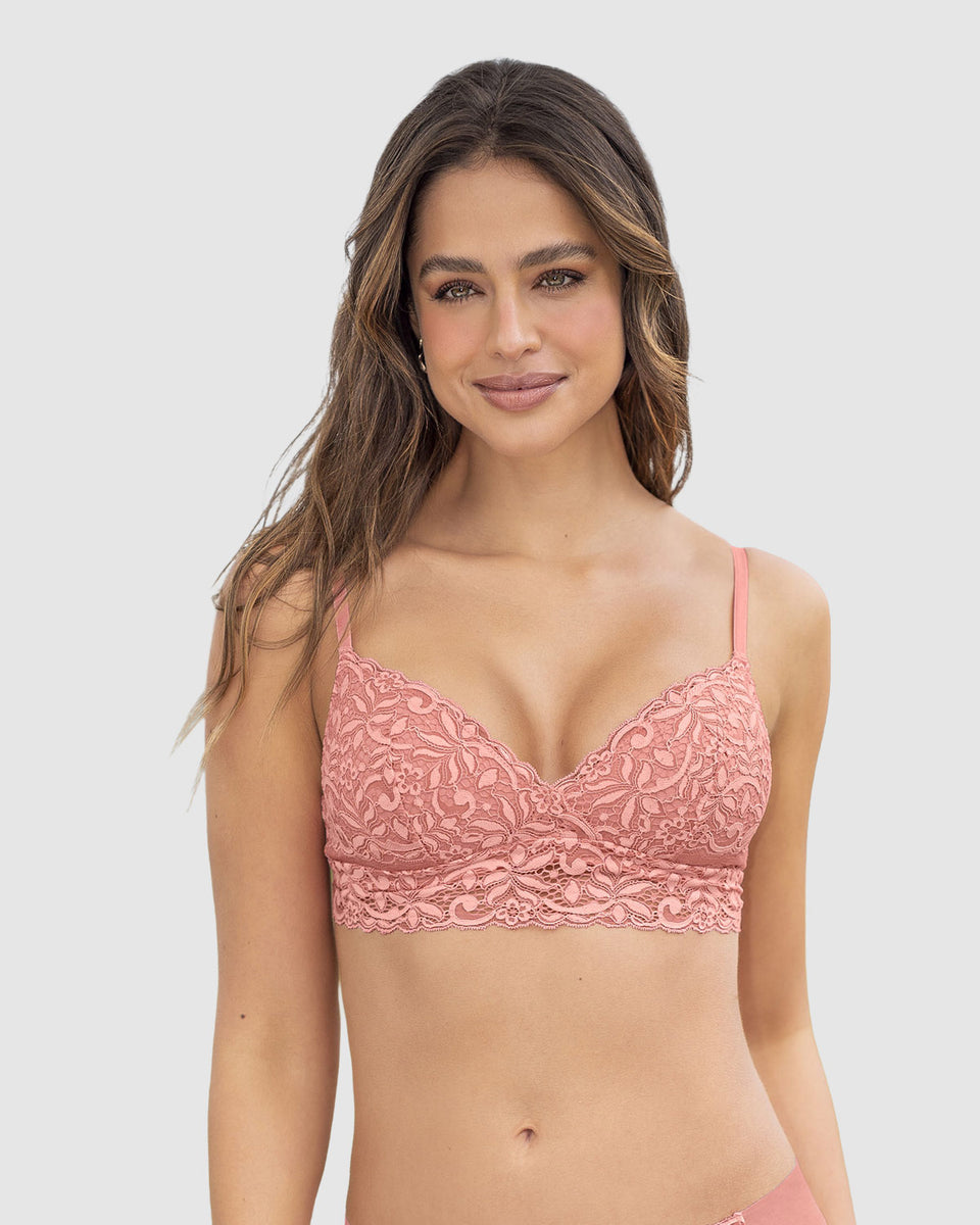 Brasier en encaje sin arcos