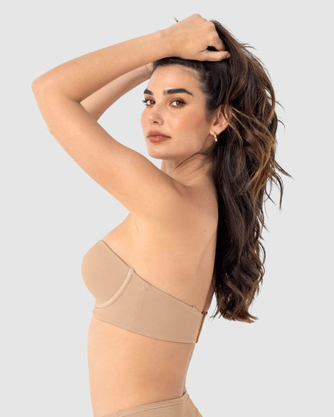 Brasier strapless ideal para busto mediano y grande#color_801-cafe-claro