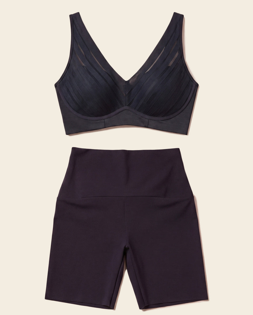 Free-Support bra + Short de control invisible en Negro