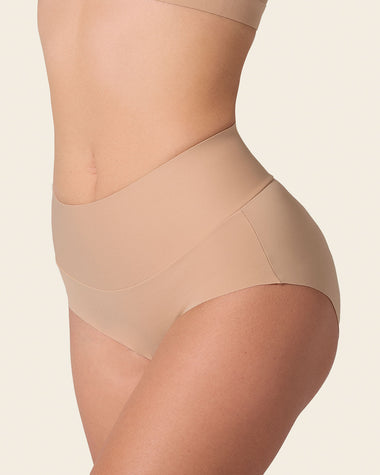 Panty clásico tiro alto de control fuerte de abdomen#color_801-cafe-claro