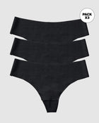 Paquete x 3 panties brasileras invisibles ultraplanos sin elásticos y de pocas costuras#color_785-negro