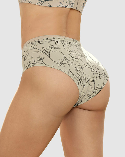 Paquete x 3 panties clásicos de máxima comodidad y frescura#color_s35-vino-marron-verde-medio-estampado-flores