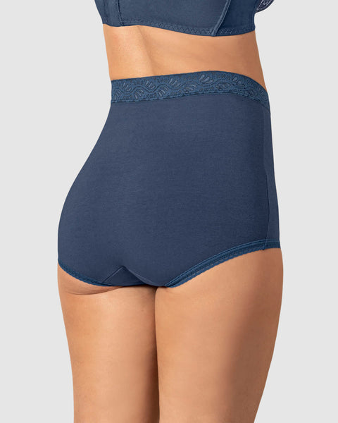 Paquete x 3 panties clásicos de ajuste y cubrimiento total#color_s24-terracota-azul-oscuro-cafe