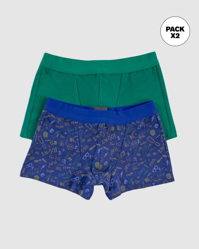 paquete-x2-boxers-en-algodon-para-ninos#color_s62-azul-estampado-enjoy-verde