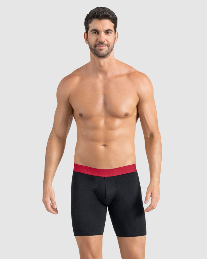 paquete-x2-boxer-largo-ajustado-en-algodon#color_s61-fondo-rojo-estampado-negro-elastico-rojo