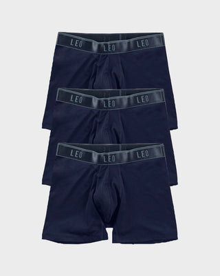 Paquete x 3 bóxers medios diseño ergonómico ultrafresco y cómodo en microfibra#color_515-azul-oscuro