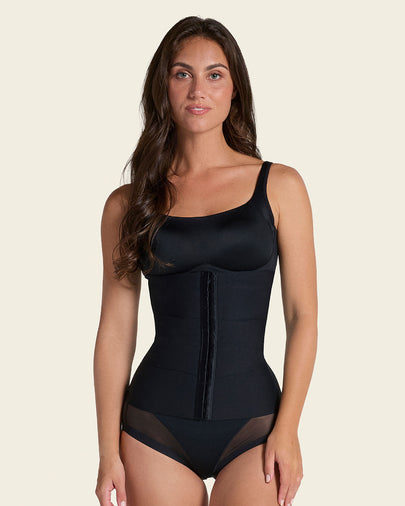 Faja cinturilla de control moderado con bandas anatómicas#color_700-negro