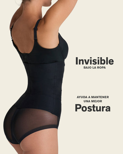 Faja cinturilla de control moderado con bandas anatómicas#color_700-negro