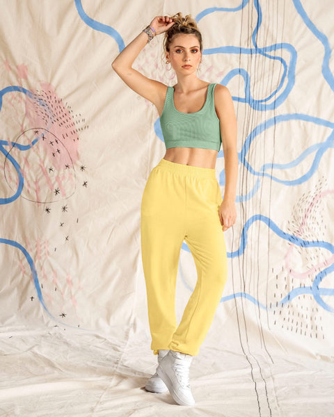 Crop top tipo seamless manga sisa#color_068-verde