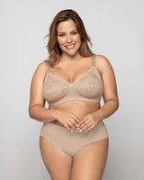 Brasier clásico sin arco con copas en encaje#color_802-habano