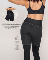 Legging de control fuerte con short interno que realza los glúteos#color_700-negro