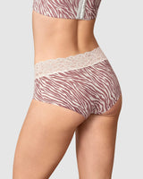 Panty hipster en tela ultraliviana con franja de encaje#color_088-cebra