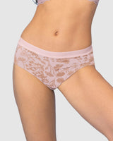 Panty cachetero invisible talla única comodidad total#color_814-rosa-estampado