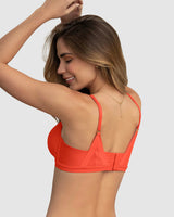 Brasier ultraliviano sin arco con copas en espuma y tul Sexy Fresh Bra#color_213-naranja