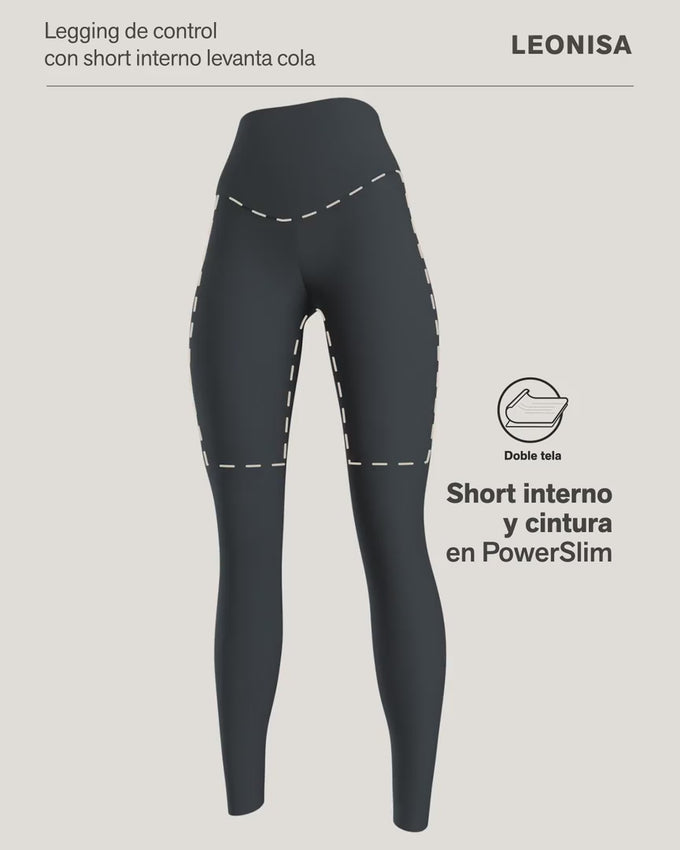 Legging de control fuerte con short interno que realza los glúteos#color_700-negro