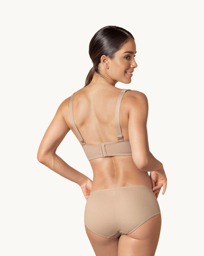 Brasier triangular de buen cubrimiento con cargaderas acolchadas#color_802-habano