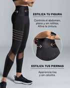Leggings de control con transparencia